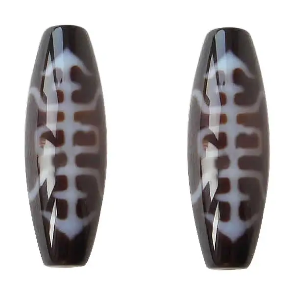 Natural Tibetan Agate Dzi Beads New Brand Oval Shaped Two Tone Grade AAA 12x38mm 5PCs Jewelry Accessories DIY Making Agate Beads
Natural Tibetan Agate Dzi Beads New Brand Oval Shaped Two Tone Grade AAA 12x38mm 5PCs Jewelry Accessories DIY Making Agate Beads