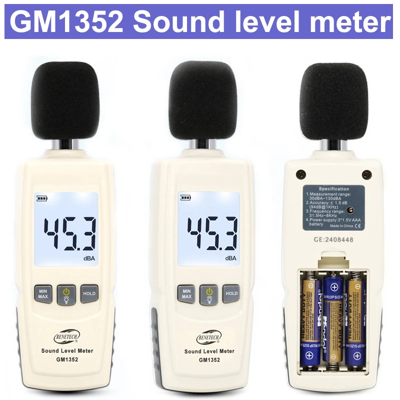 GM1352 Mini Sound level meters Decibel meter logger Noise Audio detector Digital Diagnostic-tool Automotive Microphone
GM1352 Mini Sound level meters Decibel meter logger Noise Audio detector Digital Diagnostic-tool Automotive Microphone