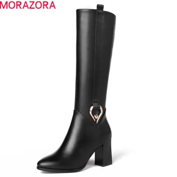 MORAZORA 2020 new arrival genuine leather shoes woman autumn winter knee high boots simple zipper fashion high heels boots
MORAZORA 2020 new arrival genuine leather shoes woman autumn winter knee high boots simple zipper fashion high heels boots