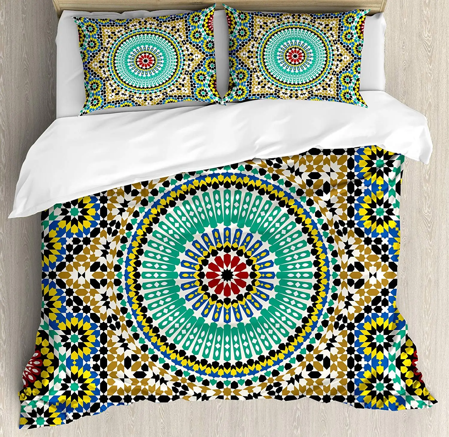 Moroccan Duvet Cover Set Queen Size Architectural Glaze Wall Tile Ceramic Historical Traveling Destinations Bedding Set
Moroccan Duvet Cover Set Queen Size Architectural Glaze Wall Tile Ceramic Historical Traveling Destinations Bedding Set