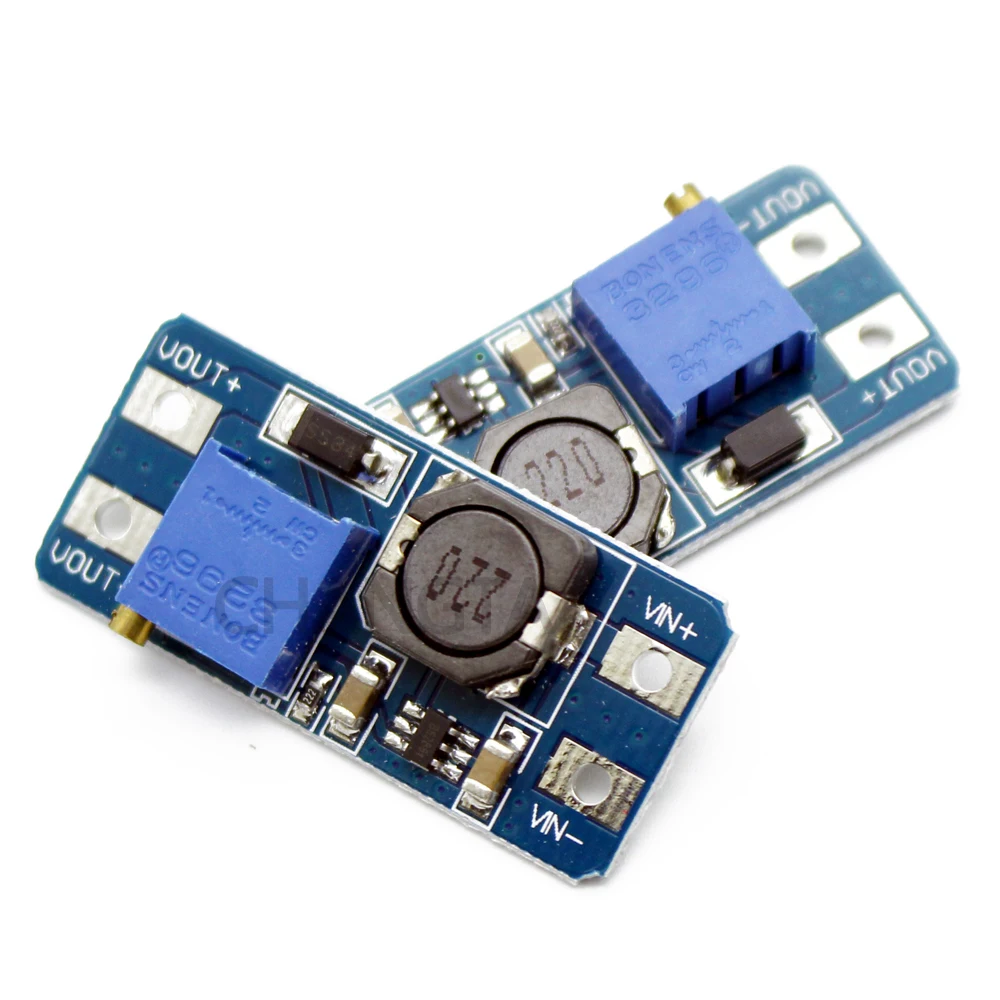MT3608 DC-DC Step Up Converter Booster Power Supply Module Boost Step-up Board MAX output 28V 2A for arduino
MT3608 DC-DC Step Up Converter Booster Power Supply Module Boost Step-up Board MAX output 28V 2A for arduino