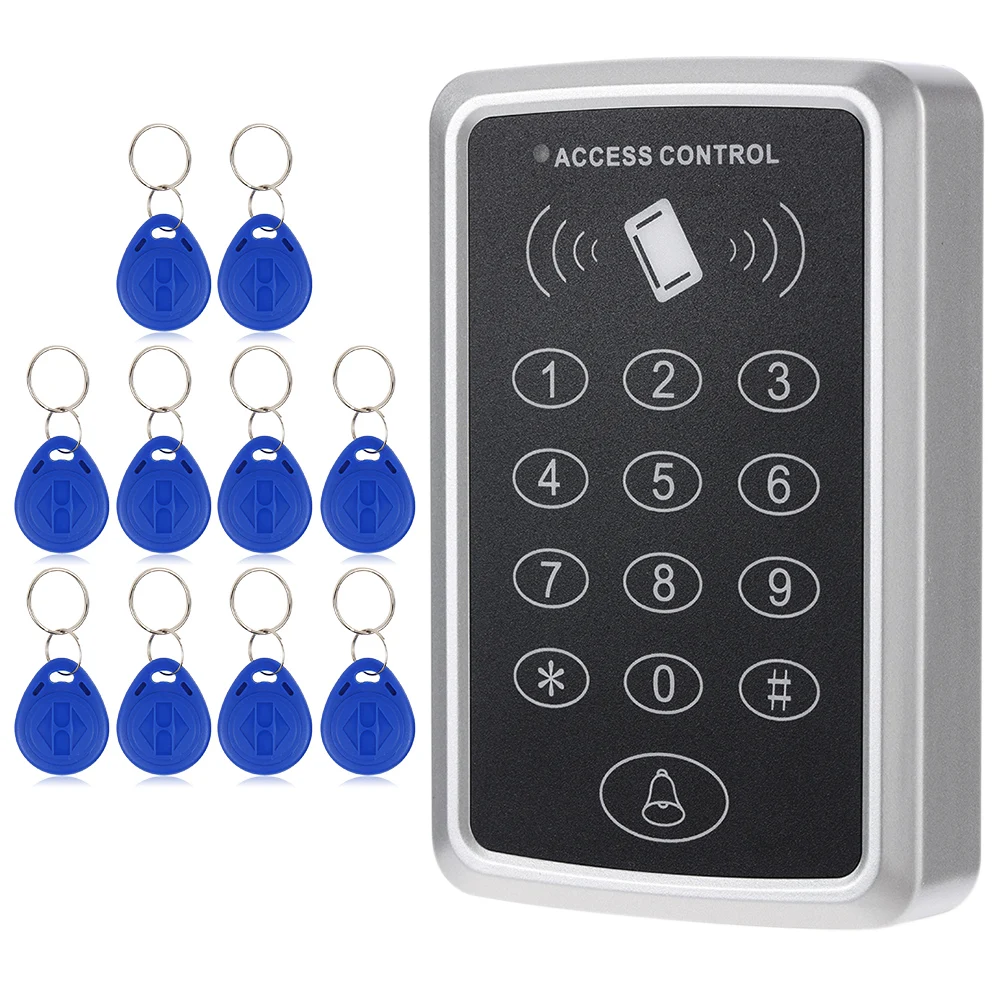 Home Security 125KHz Single RFID Card Proximity Entry Door Lock Access Control System With 10pcs RFID Keys Key Fob
Home Security 125KHz Single RFID Card Proximity Entry Door Lock Access Control System With 10pcs RFID Keys Key Fob