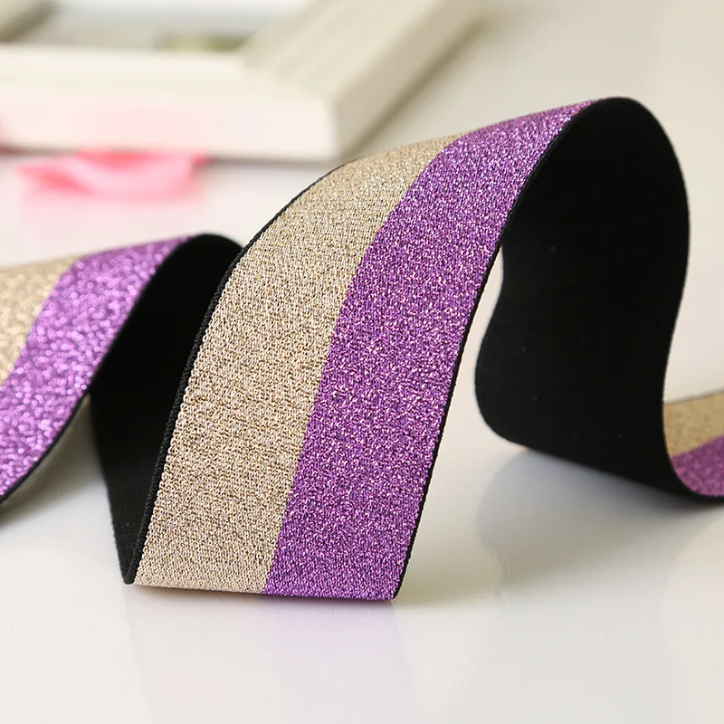 4cm Blue purple red Black stripe Elastic bands DIY handmade garment accessories High elastic 10yards/lot
4cm Blue purple red Black stripe Elastic bands DIY handmade garment accessories High elastic 10yards/lot