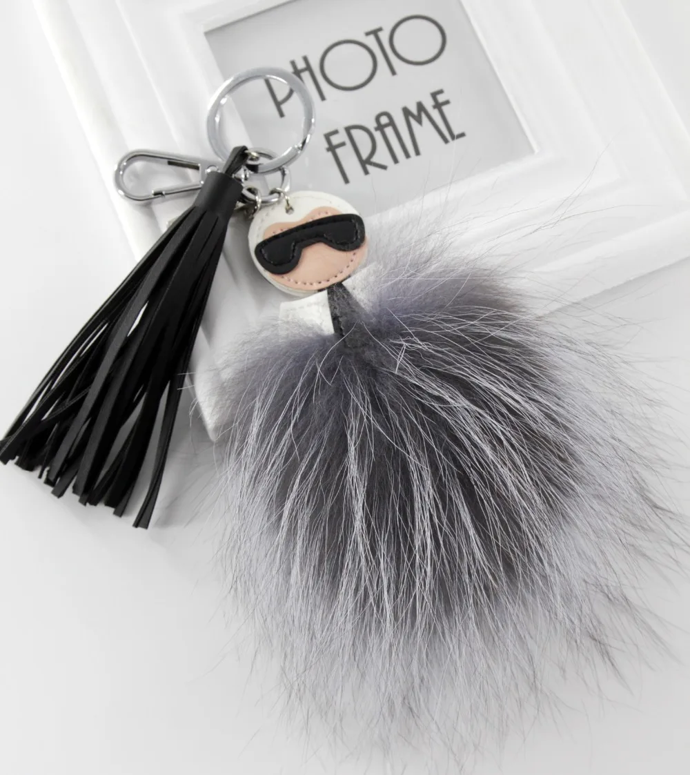 1PC Genuine Silver Fox Fur Ball Leather Bag Accessories Car Keychain Key Ring
1PC Genuine Silver Fox Fur Ball Leather Bag Accessories Car Keychain Key Ring