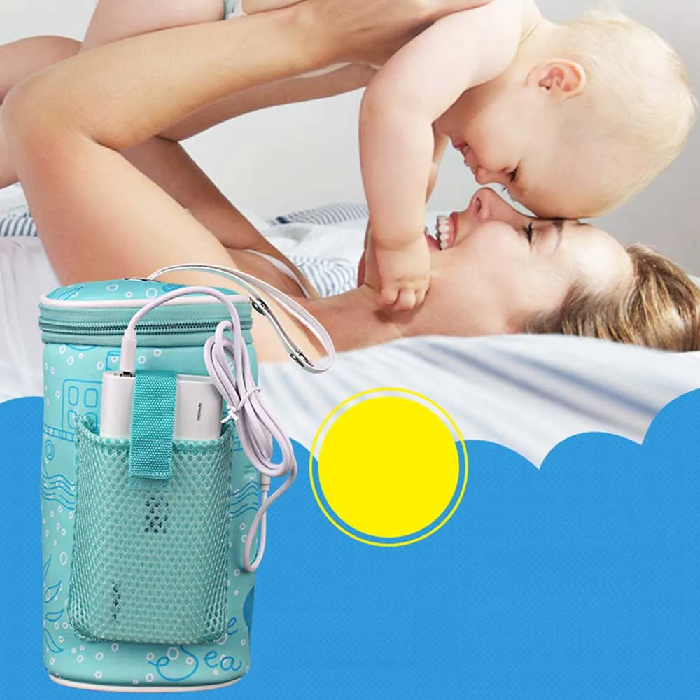 Baby Bottle Bag Insulation USB Intelligent Heating Warm Cover Water Cup Bag Thermos Can Be Hung On Stroller Bottle Bag New
Baby Bottle Bag Insulation USB Intelligent Heating Warm Cover Water Cup Bag Thermos Can Be Hung On Stroller Bottle Bag New