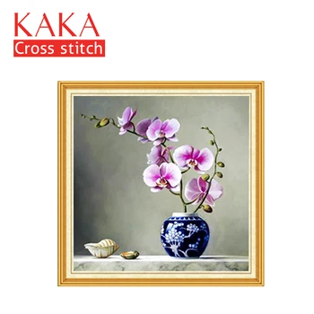 KAKA Cross stitch kits,5D Elegant Flowers Vase,Embroidery needlework sets with printed pattern,11CT canvas,Home Decor Painting
KAKA Cross stitch kits,5D Elegant Flowers Vase,Embroidery needlework sets with printed pattern,11CT canvas,Home Decor Painting