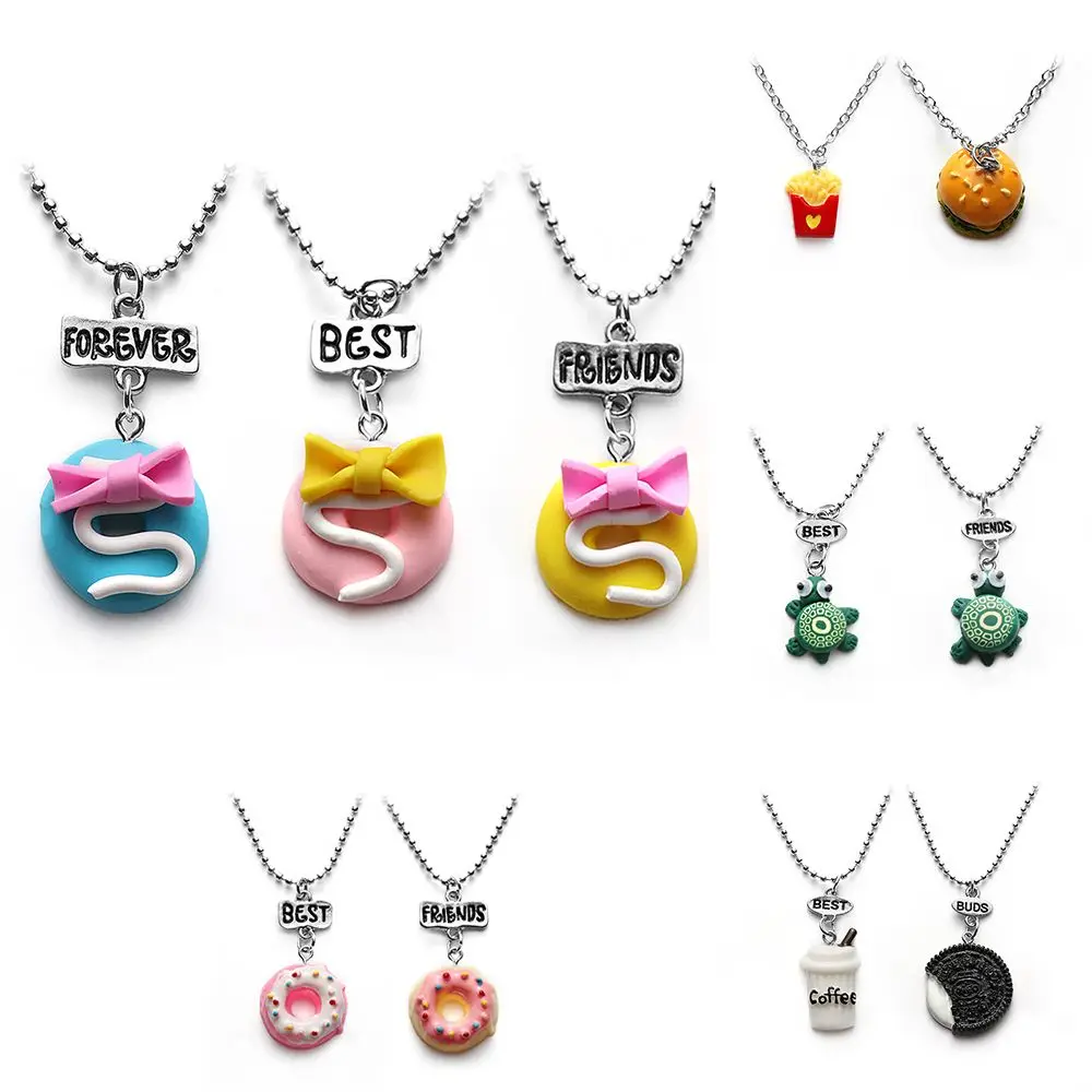 3 Pcs/2pcs/Set Best Friend Forever Hamburgers Pendant Chain Necklaces Jewelry for Baby Girls Boy
3 Pcs/2pcs/Set Best Friend Forever Hamburgers Pendant Chain Necklaces Jewelry for Baby Girls Boy
