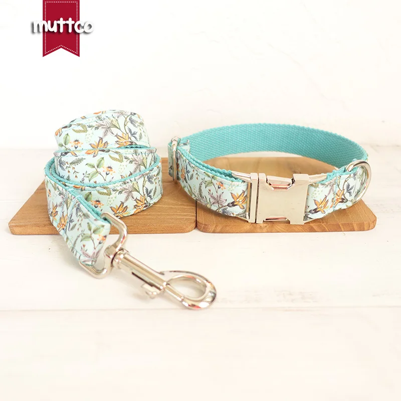 MUTTCO retailing self-design dog collar THE BLUE FLOWER satin and nylon dog collars or leashes set 5sizes UDC060
MUTTCO retailing self-design dog collar THE BLUE FLOWER satin and nylon dog collars or leashes set 5sizes UDC060