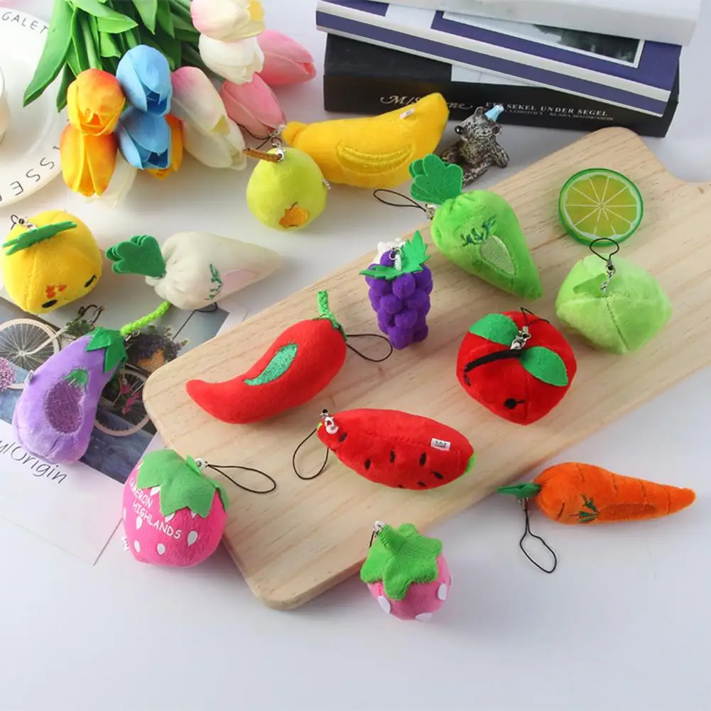 Fruit Vegetable Design Key Chains Short Plush Keychain Pendant Decor Key Ring Hanging Ornament New Gift New
Fruit Vegetable Design Key Chains Short Plush Keychain Pendant Decor Key Ring Hanging Ornament New Gift New