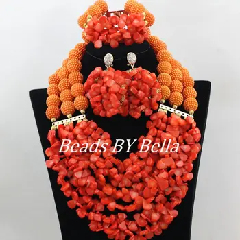 Latest Nigerian African Wedding Beads Jewelry Set Coral Statement Necklace African Costume Jewelry Set Free Shipping ABF117
Latest Nigerian African Wedding Beads Jewelry Set Coral Statement Necklace African Costume Jewelry Set Free Shipping ABF117