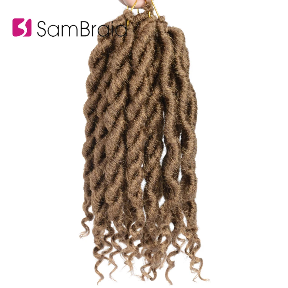 SAMBRAID прямо 12 дюймов вьющиеся Синтетические Искусственные локоны в стиле Crochet