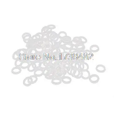 

11mm x 8mm x 2mm Nylon Flat Insulating Washers Spacer Gasket Clear 100pcs