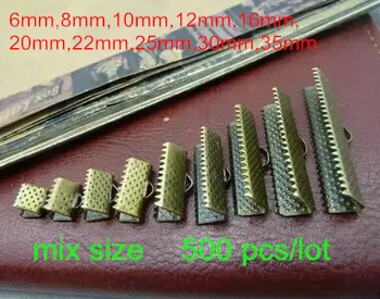 Free Shipping -500 Antique Bronze Mix Size Ribbon Crimp,6mm,8mm,10mm,12mm,16mm,20mm,22mm,25mm,30mm,35mm,Vintage Ribbon End Clamp
Free Shipping -500 Antique Bronze Mix Size Ribbon Crimp,6mm,8mm,10mm,12mm,16mm,20mm,22mm,25mm,30mm,35mm,Vintage Ribbon End Clamp
