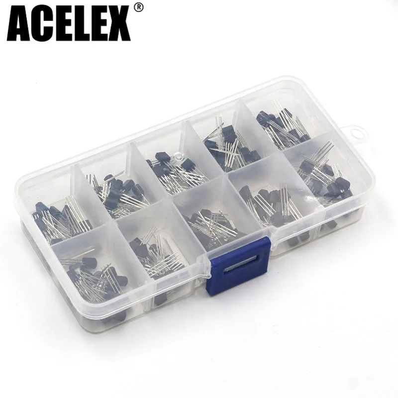 BC337 BC327 2N2222 2N2907 2N3904 2N3906 S8050 S8550 A1015 C1815 Transistor Assortment Kit 10value 200PCS,Transistors Box Pack
BC337 BC327 2N2222 2N2907 2N3904 2N3906 S8050 S8550 A1015 C1815 Transistor Assortment Kit 10value 200PCS,Transistors Box Pack