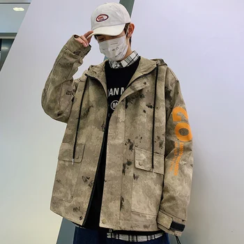 2019 Autumn Men's Camouflage Printing Clothing Coats Work Clothes Hat Streetwear Casual Bomber Jacket Male Windbreaker M-5XL
2019 Autumn Men's Camouflage Printing Clothing Coats Work Clothes Hat Streetwear Casual Bomber Jacket Male Windbreaker M-5XL