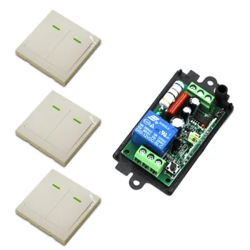 315MHZ 433MHZ AC 110V 220V 1 CH Wireless Relay Remote Control Switch Receiver +3 Transmitter Wall Controller New Item
315MHZ 433MHZ AC 110V 220V 1 CH Wireless Relay Remote Control Switch Receiver +3 Transmitter Wall Controller New Item