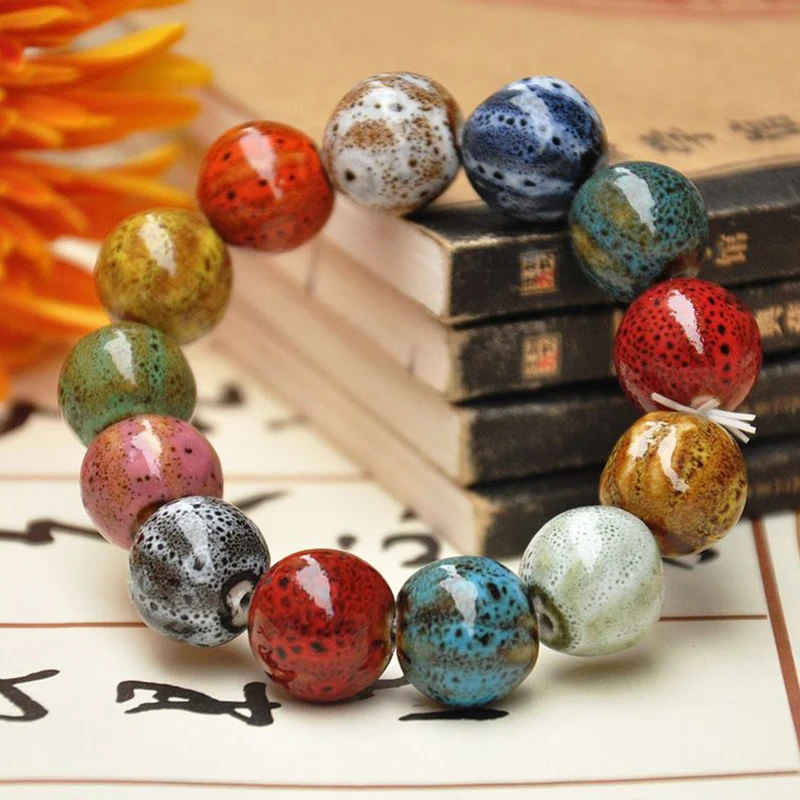 HOMOD Handmade Ceramic Lucky irregular Charm Beads Bracelet China Jingdezhen Men Women Ethnic Bracelet
HOMOD Handmade Ceramic Lucky irregular Charm Beads Bracelet China Jingdezhen Men Women Ethnic Bracelet