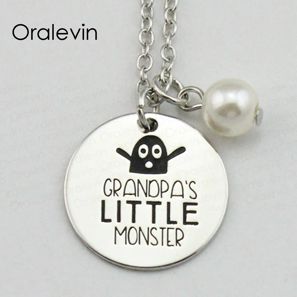 GRANDPA'S LITTLE Inspirational Hand Stamped Engraved Custom Pendant Female Necklace Fashion Jewelry,10Pcs/Lot, #LN2073
GRANDPA'S LITTLE Inspirational Hand Stamped Engraved Custom Pendant Female Necklace Fashion Jewelry,10Pcs/Lot, #LN2073