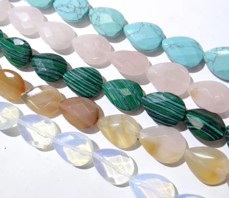 13x18mm Natural crystal Agates stone water droplet shape Faceted Beads for DIY Jewelry Making Bracelet necklace 12pcs strand
13x18mm Natural crystal Agates stone water droplet shape Faceted Beads for DIY Jewelry Making Bracelet necklace 12pcs strand