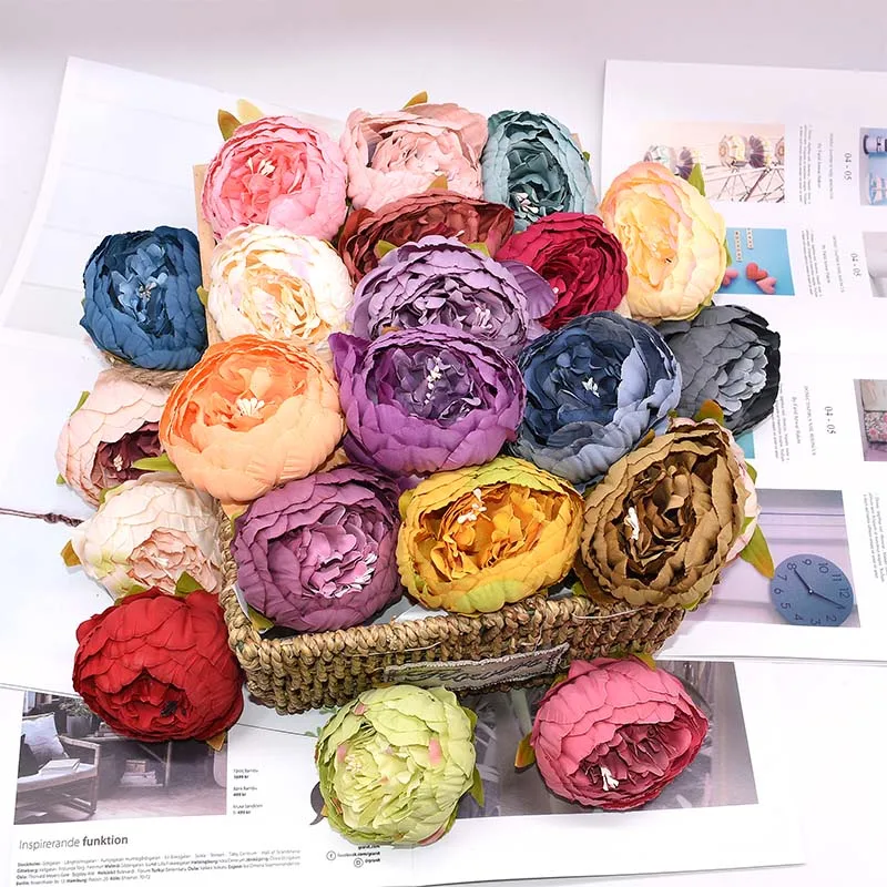 8cm Big Artificial Peony Flower Head Silk Artificial Flower for Wedding Home Decoration DIY Decorative Wreath Craft Fake Flowers
8cm Big Artificial Peony Flower Head Silk Artificial Flower for Wedding Home Decoration DIY Decorative Wreath Craft Fake Flowers
