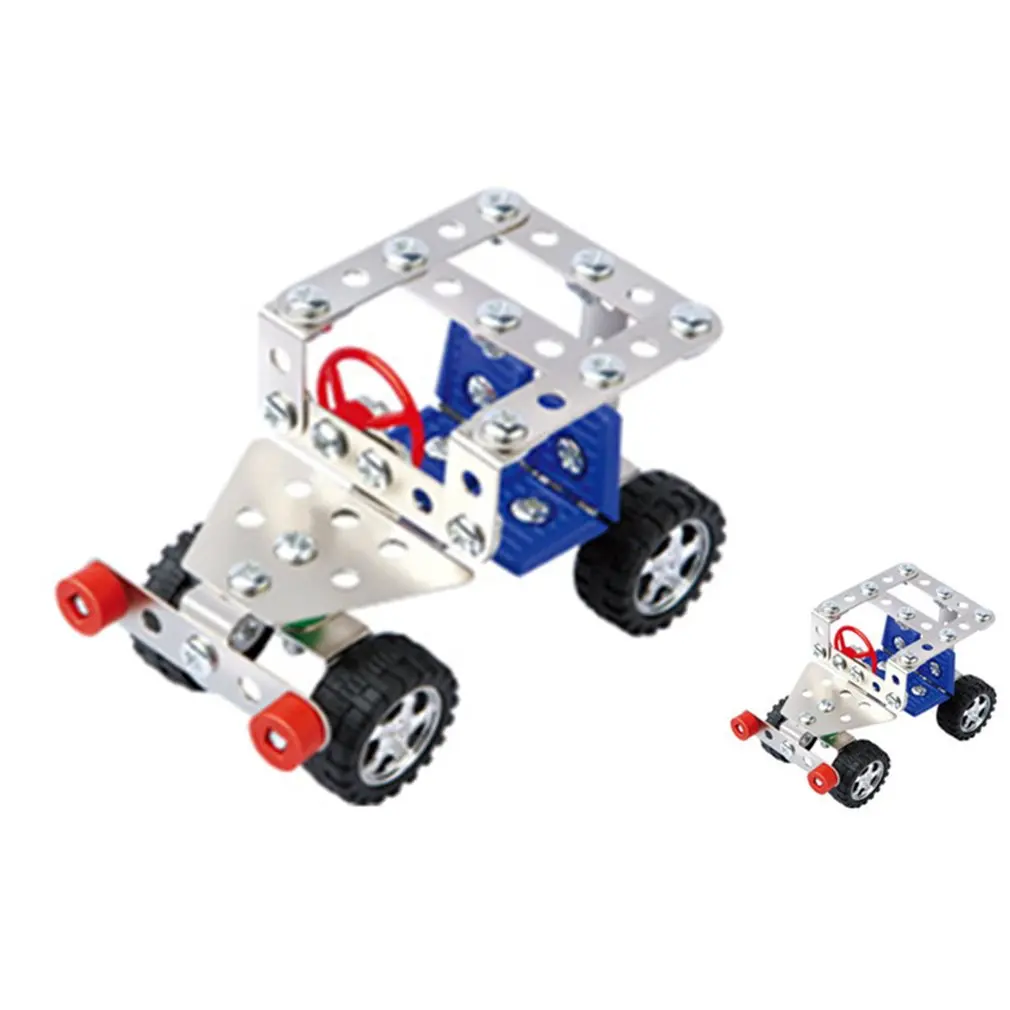 

Innovative Enlighten Combined Metal DIY Model Vehicle Building Block Set Toys with Tools Unisex for Age 8+