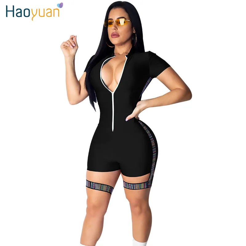 HAOYUAN Sexy Short Jumpsuit Women Rompers Streetwear Rave Festival One Piece Overalls Summer Sportswear Fitness Bodycon Playsuit
HAOYUAN Sexy Short Jumpsuit Women Rompers Streetwear Rave Festival One Piece Overalls Summer Sportswear Fitness Bodycon Playsuit