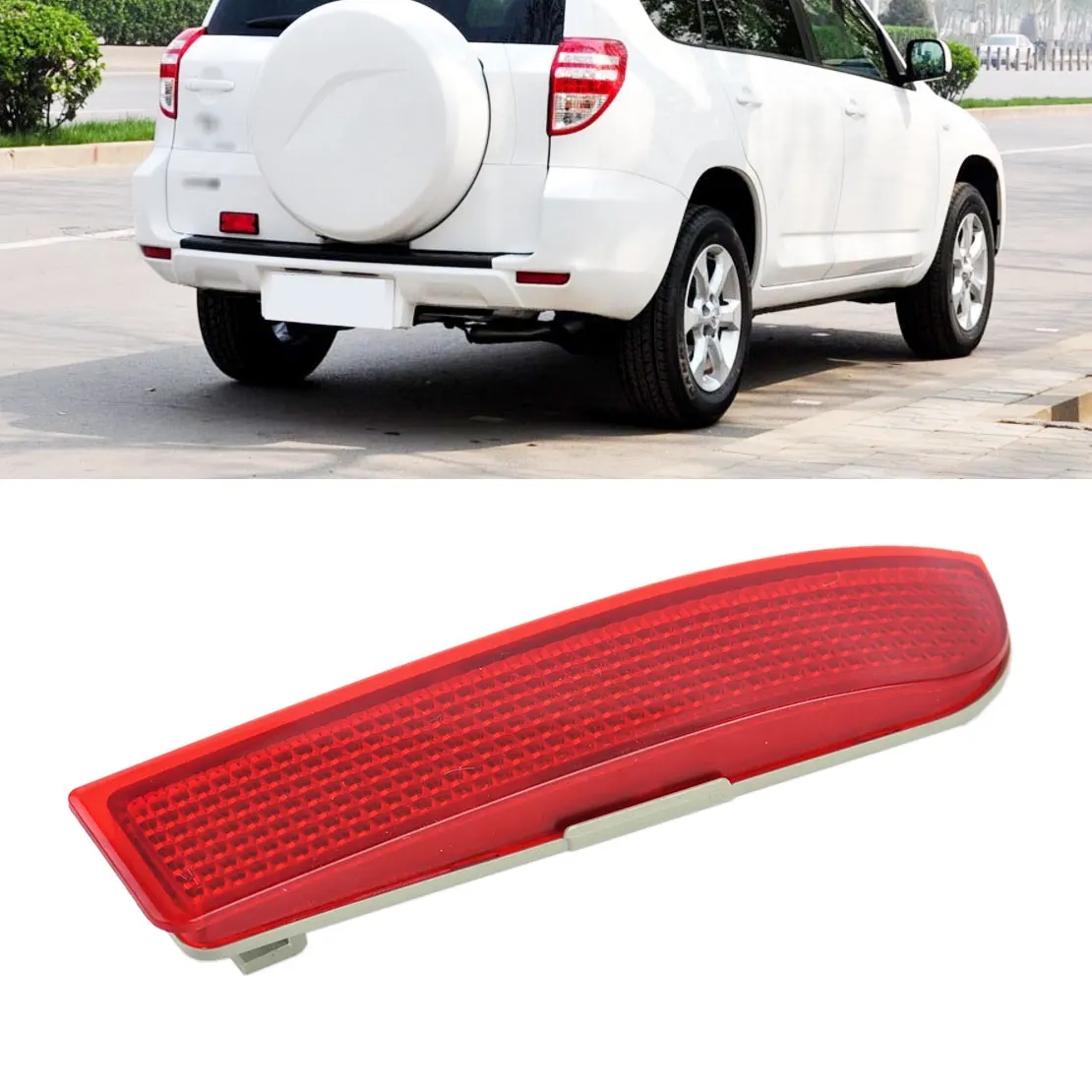 DWCX Car Plastic Red & Grey Right Bumper Rear Light Lamp Cover Reflector 81920-0R020 fit for Toyota RAV4 2009 2010 2011 2012
DWCX Car Plastic Red & Grey Right Bumper Rear Light Lamp Cover Reflector 81920-0R020 fit for Toyota RAV4 2009 2010 2011 2012