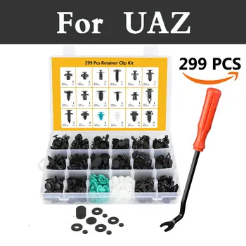 299x Universal Automotive Plastic Push Pin Rivet Trim Clip Assortment Kit For Uaz 31512 3153 3159 3162 Simbir 469 Hunter Patriot
299x Universal Automotive Plastic Push Pin Rivet Trim Clip Assortment Kit For Uaz 31512 3153 3159 3162 Simbir 469 Hunter Patriot