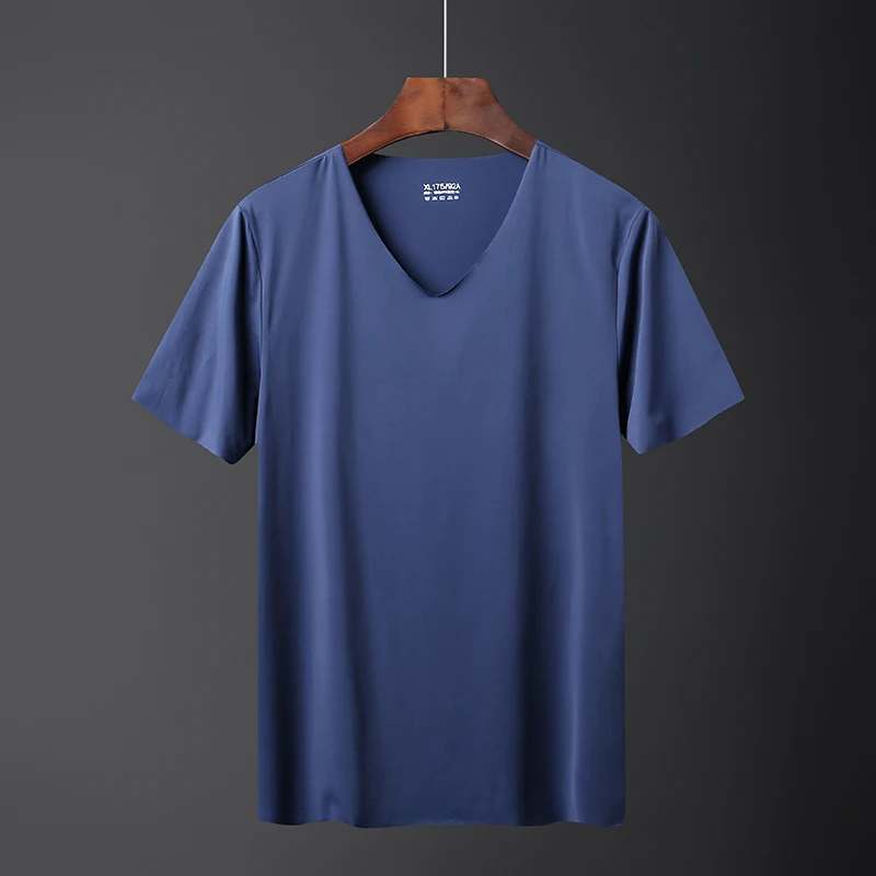 Varsanol Ice Silk 4XL T-shrits Men Blank Mens T Shirt Casual V-Neck T Shirts for Men Summer Cool Tees Slim Tops Newest
Varsanol Ice Silk 4XL T-shrits Men Blank Mens T Shirt Casual V-Neck T Shirts for Men Summer Cool Tees Slim Tops Newest