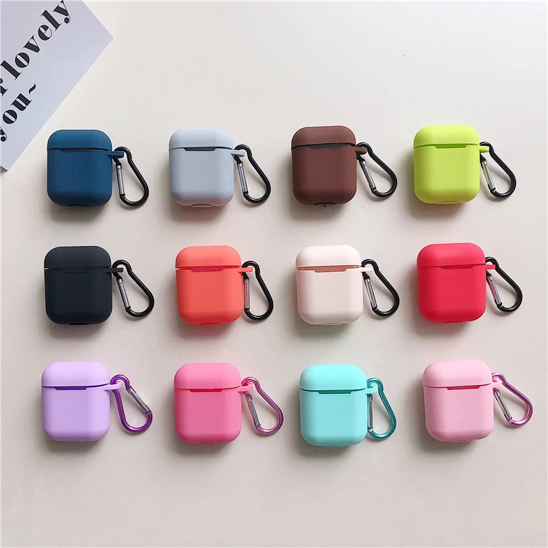 Liquid silicone Case For apple Airpods Shockproof Earphone Protective Cover Waterproof cute Headset Accessories with keychain
Liquid silicone Case For apple Airpods Shockproof Earphone Protective Cover Waterproof cute Headset Accessories with keychain