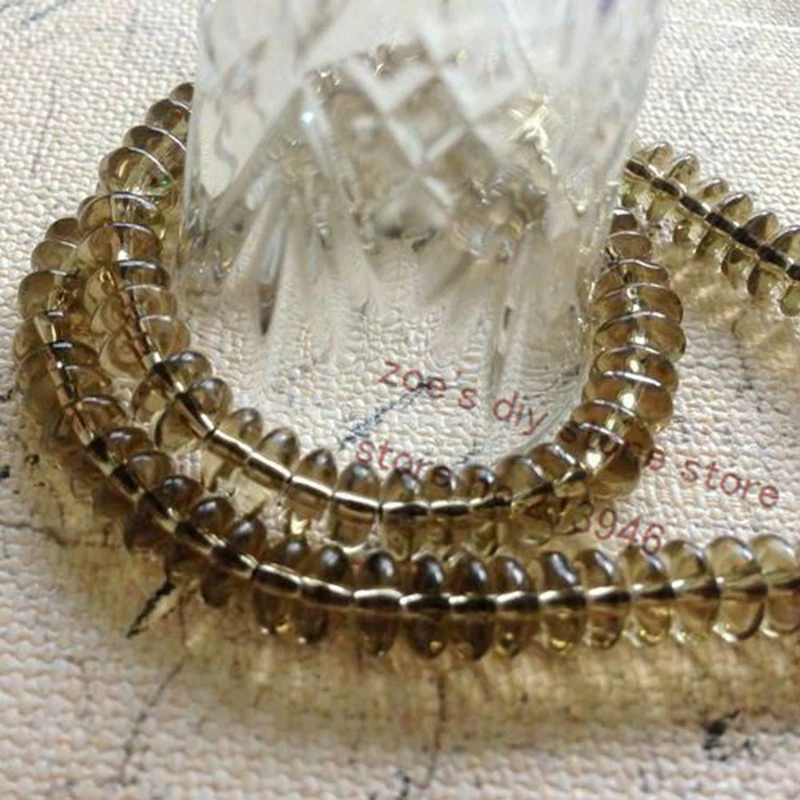 130pcs/Pack 6*3mm Smoky 100% Natural Quartz Crystal Bead Strands Semi-precious Stone Jewelry Beads
130pcs/Pack 6*3mm Smoky 100% Natural Quartz Crystal Bead Strands Semi-precious Stone Jewelry Beads