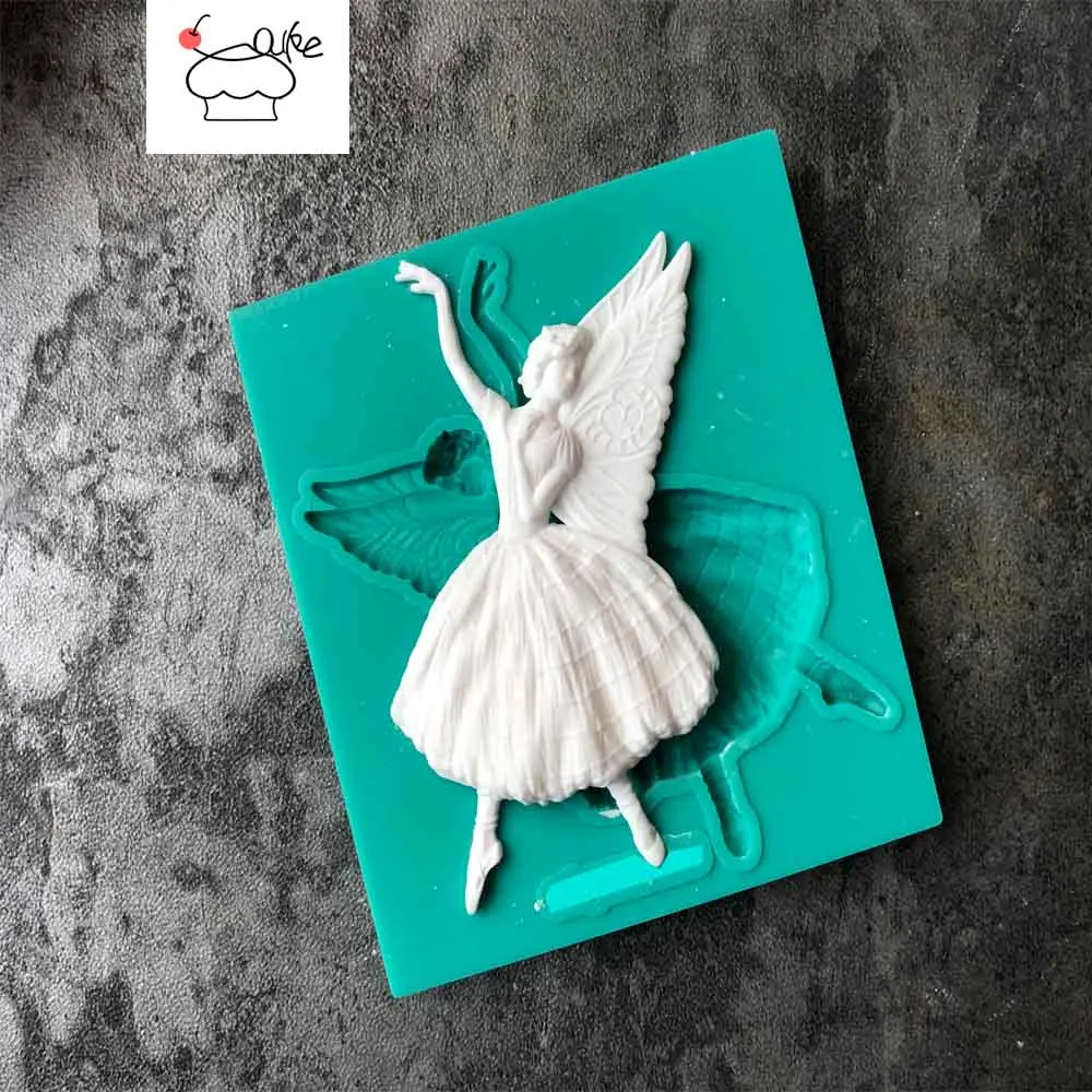 Ballet Wing Girl Cake Tool baking silicone mold hightemperature DIY chocolate cake decoration fondant Epoxy silicone mold J059
Ballet Wing Girl Cake Tool baking silicone mold hightemperature DIY chocolate cake decoration fondant Epoxy silicone mold J059