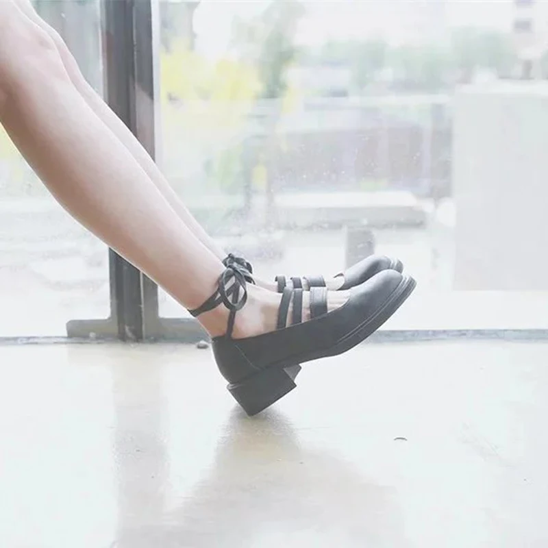 LoveLive Student Lolita Shoes College Mori Girl Kitten Heels Shoes JK Uniform Shoes Round head Long Ribbon PU Leather Shoes
LoveLive Student Lolita Shoes College Mori Girl Kitten Heels Shoes JK Uniform Shoes Round head Long Ribbon PU Leather Shoes