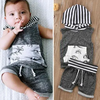 2pcs Toddler Kids Baby Boy Sleeveless T-shirt Tops+Shorts Pants Outfit Dinosaur Clothes Set
2pcs Toddler Kids Baby Boy Sleeveless T-shirt Tops+Shorts Pants Outfit Dinosaur Clothes Set