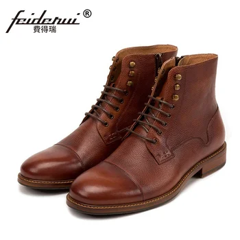 New Arrival Man High-Top Outdoor Shoes Formal Designer Genuine Leather Round Toe Men's Handmade Riding Ankle Boots SS01
New Arrival Man High-Top Outdoor Shoes Formal Designer Genuine Leather Round Toe Men's Handmade Riding Ankle Boots SS01