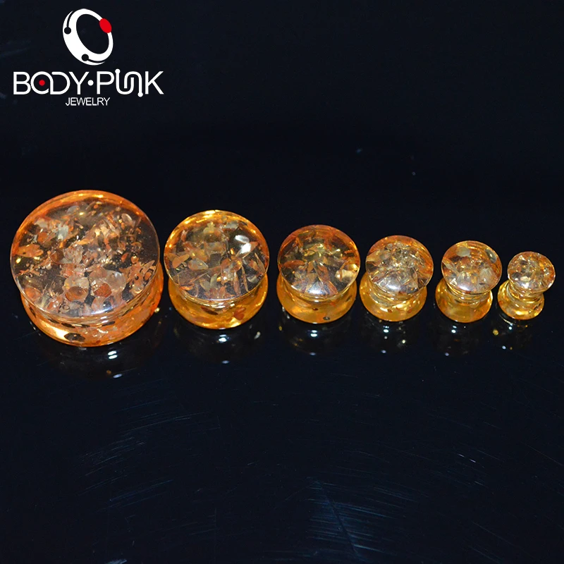 Yellow Explosion Ear Expander Ear Piercing Fashion Punk Cylindrical Pulleys Acrylic Ear Plugs And Tunnels Body Jewelry PLG 037
Yellow Explosion Ear Expander Ear Piercing Fashion Punk Cylindrical Pulleys Acrylic Ear Plugs And Tunnels Body Jewelry PLG 037