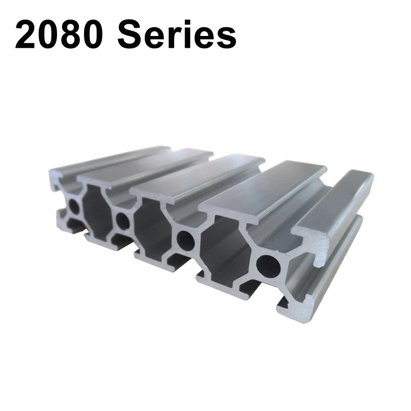 Industrial European Standard 3D Printer Frame Silver Oxide Anodized V Slot Linear Rail Aluminum Extrusion Profile 2080 Series
Industrial European Standard 3D Printer Frame Silver Oxide Anodized V Slot Linear Rail Aluminum Extrusion Profile 2080 Series