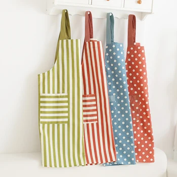 Korean version of Home Kitchen Apron Japanese small fresh wave striped apron with apron work clothes
Korean version of Home Kitchen Apron Japanese small fresh wave striped apron with apron work clothes