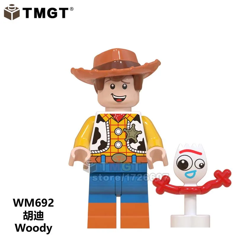 Single Toy Story Forky Buzz Lightyear Woody Gaby Baby Alien Cartoon Bo Peep WM6060 Building Blocks Toys For Children
Single Toy Story Forky Buzz Lightyear Woody Gaby Baby Alien Cartoon Bo Peep WM6060 Building Blocks Toys For Children