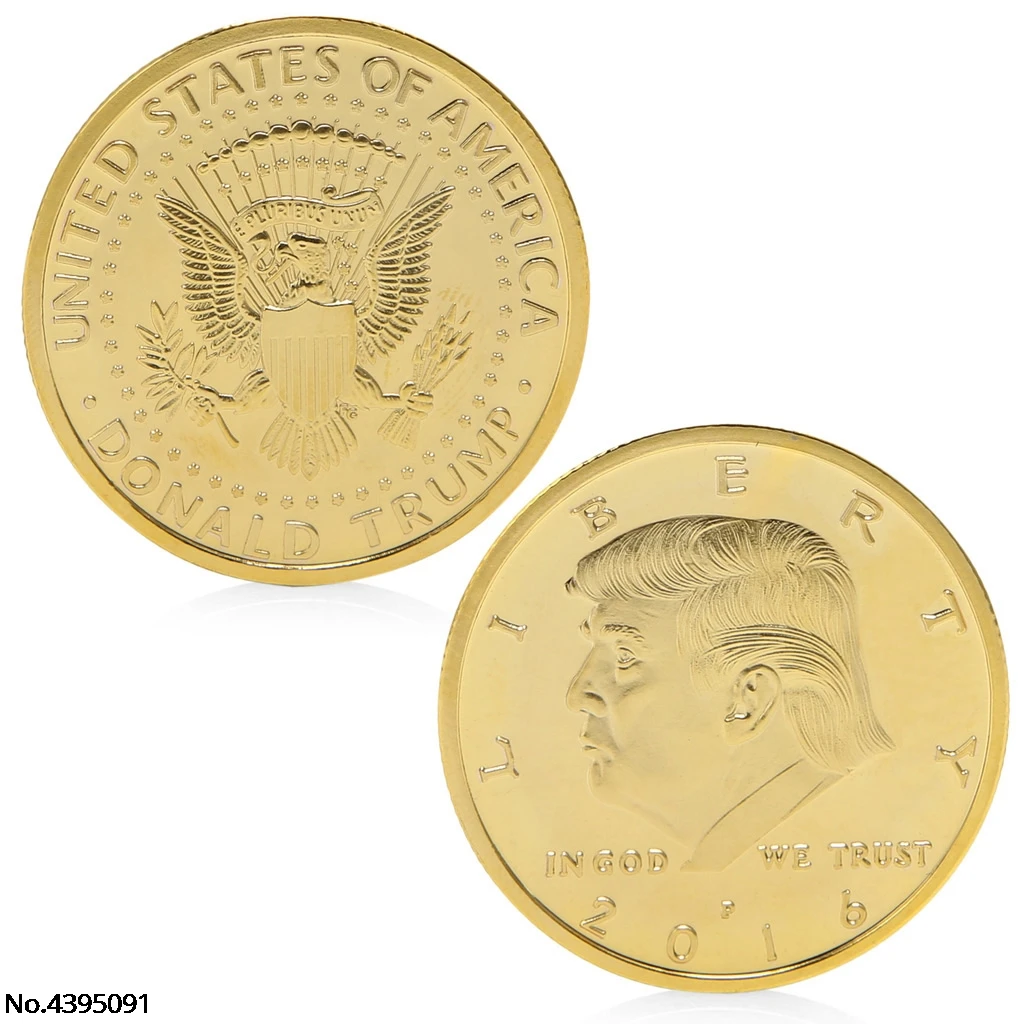 President Donald Trump In God We Trust Gold Plated Commemorative Coin Token Gift
President Donald Trump In God We Trust Gold Plated Commemorative Coin Token Gift