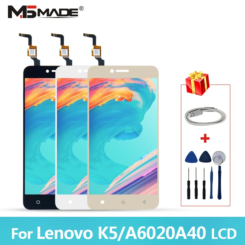 Original 5.0" For LENOVO K5 LCD Touch Screen Display Digitizer Assembly Parts For Lenovo Vibe K5 A6020A40 A6020a41 Display
Original 5.0" For LENOVO K5 LCD Touch Screen Display Digitizer Assembly Parts For Lenovo Vibe K5 A6020A40 A6020a41 Display