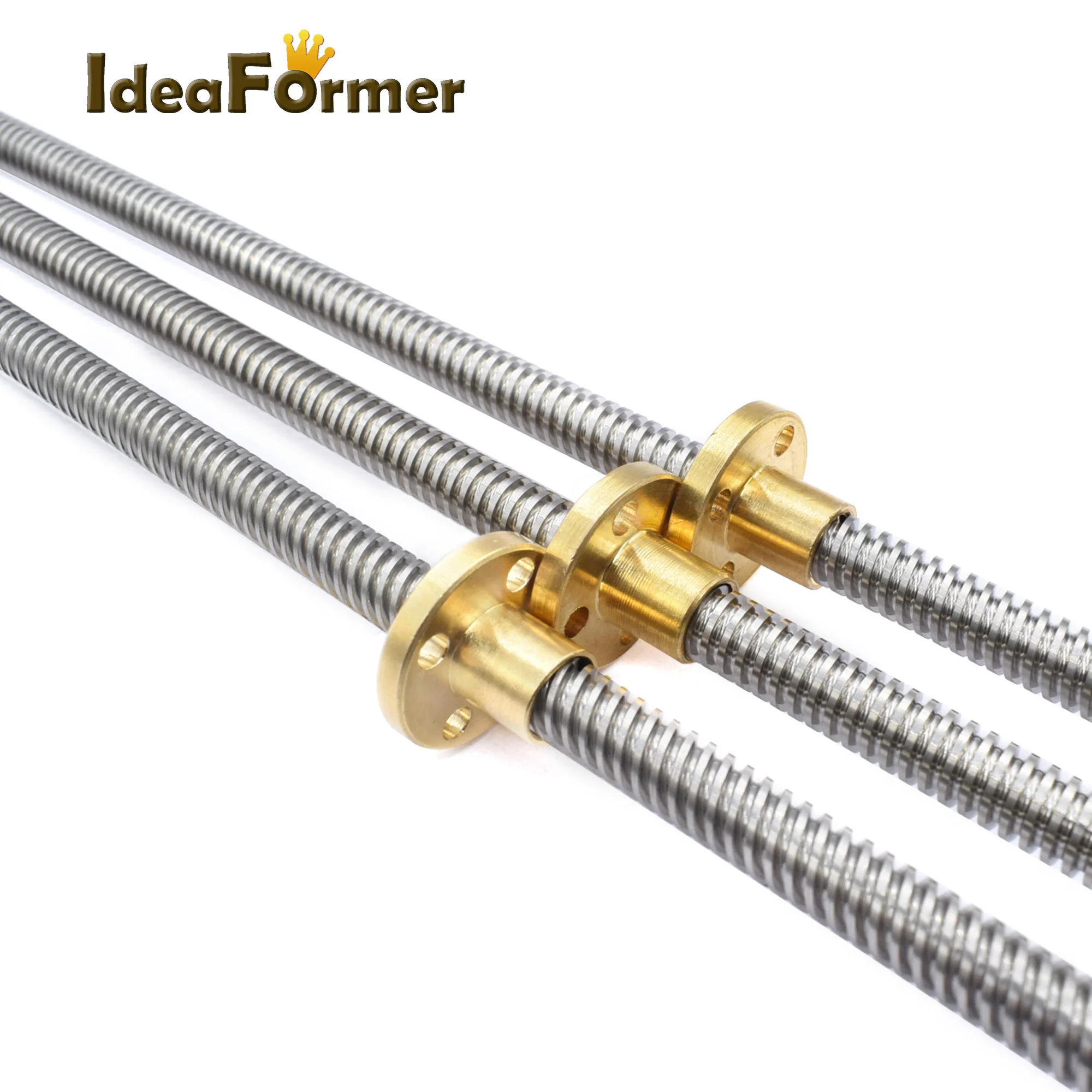 T8 Lead Screw Lead 8mm OD8mm Pitch 2mm trapezoidal spindle screw 150mm 200mm 250mm 300mm 330mm 350mm 400mm 500mm With Brass Nut.
T8 Lead Screw Lead 8mm OD8mm Pitch 2mm trapezoidal spindle screw 150mm 200mm 250mm 300mm 330mm 350mm 400mm 500mm With Brass Nut.