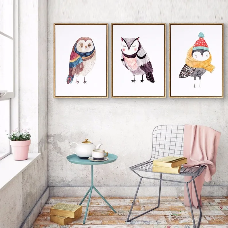 Watercolor Cute Cartoon Animals Oil Paintings Owl Canvas Art Posters Pop Art Wall Paint by Number Nursery Kids Decor No Frame
Watercolor Cute Cartoon Animals Oil Paintings Owl Canvas Art Posters Pop Art Wall Paint by Number Nursery Kids Decor No Frame