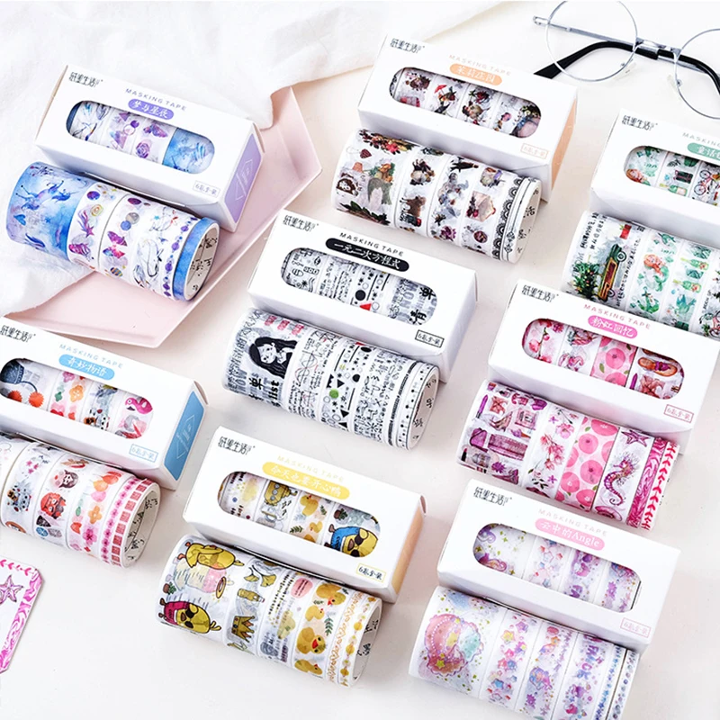 6 Pcs/Box Beautiful Flower washi tape DIY decoration scrapbooking planner masking tape adhesive tape label sticker stationery
6 Pcs/Box Beautiful Flower washi tape DIY decoration scrapbooking planner masking tape adhesive tape label sticker stationery