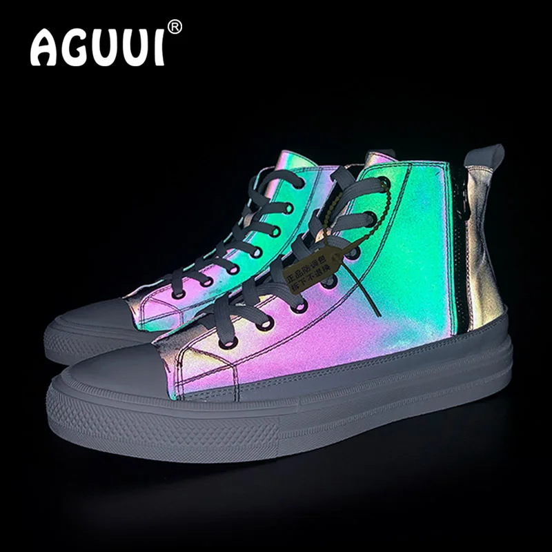 Casual Shoes Unisex Color Change Hip Hop Shoes Fluorescent Fabric Sneakers Men&Women High Low Cut Canvas Shoes Size 35-44
Casual Shoes Unisex Color Change Hip Hop Shoes Fluorescent Fabric Sneakers Men&Women High Low Cut Canvas Shoes Size 35-44