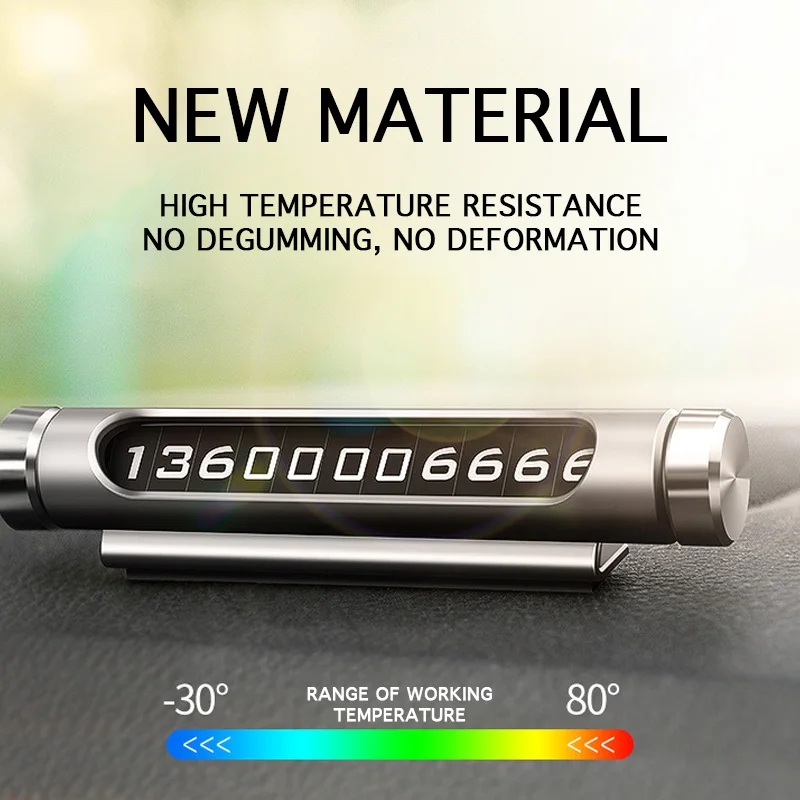 Car Temporary Parking Card Rotate Phone Number Plate Aluminum Stickers Universal Park Stop in Car-styling Goods Auto Accessories
Car Temporary Parking Card Rotate Phone Number Plate Aluminum Stickers Universal Park Stop in Car-styling Goods Auto Accessories