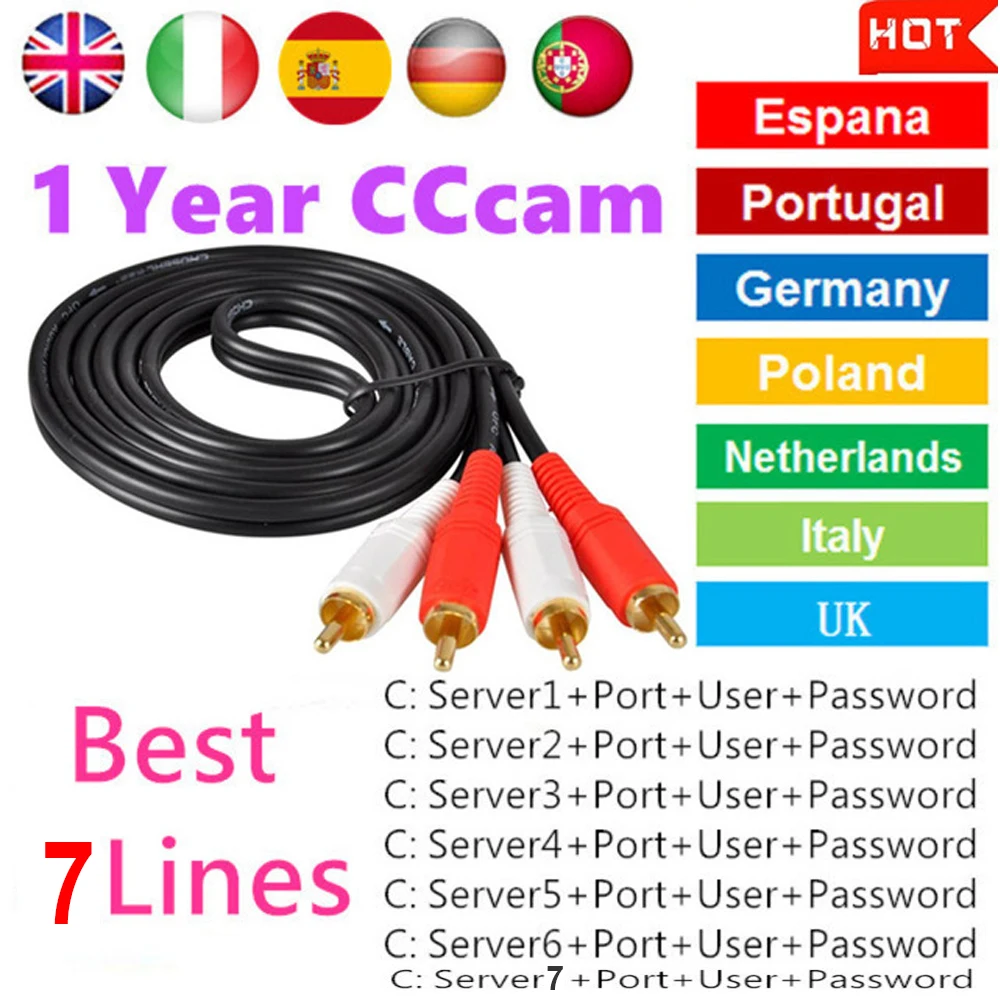 Cccam Europa for 1 year spain FTA Satellite Receiver Freesat v8 with Europe Cccams 7lines for 1 year Support H.265 Built-in WiFi
Cccam Europa for 1 year spain FTA Satellite Receiver Freesat v8 with Europe Cccams 7lines for 1 year Support H.265 Built-in WiFi