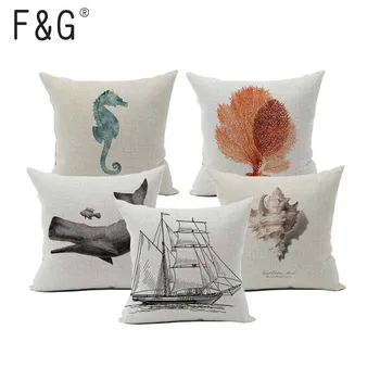 Marine style Blue Sea fish Printed Cushion Cover Cotton Linen Boat Anchor Throw Cover Coral Map Decorative Car Chair Pillow Case
Marine style Blue Sea fish Printed Cushion Cover Cotton Linen Boat Anchor Throw Cover Coral Map Decorative Car Chair Pillow Case