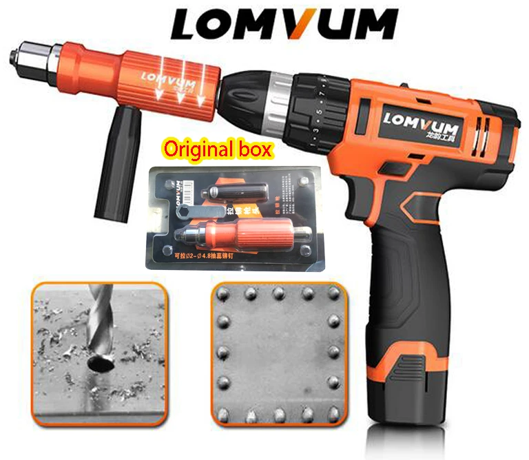 New Upgraded Riveter Adaptor Electric Rivet Nut Gun Cordless Riveting Tool Drill Adapter for Electric Drill19
New Upgraded Riveter Adaptor Electric Rivet Nut Gun Cordless Riveting Tool Drill Adapter for Electric Drill19