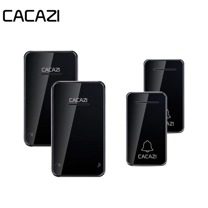 CACAZI Self-powered Home Wireless Doorbell Waterproof New LED Light 200M Remote Smart No Battery Calling Bell 6 Volume 48 Chime
CACAZI Self-powered Home Wireless Doorbell Waterproof New LED Light 200M Remote Smart No Battery Calling Bell 6 Volume 48 Chime